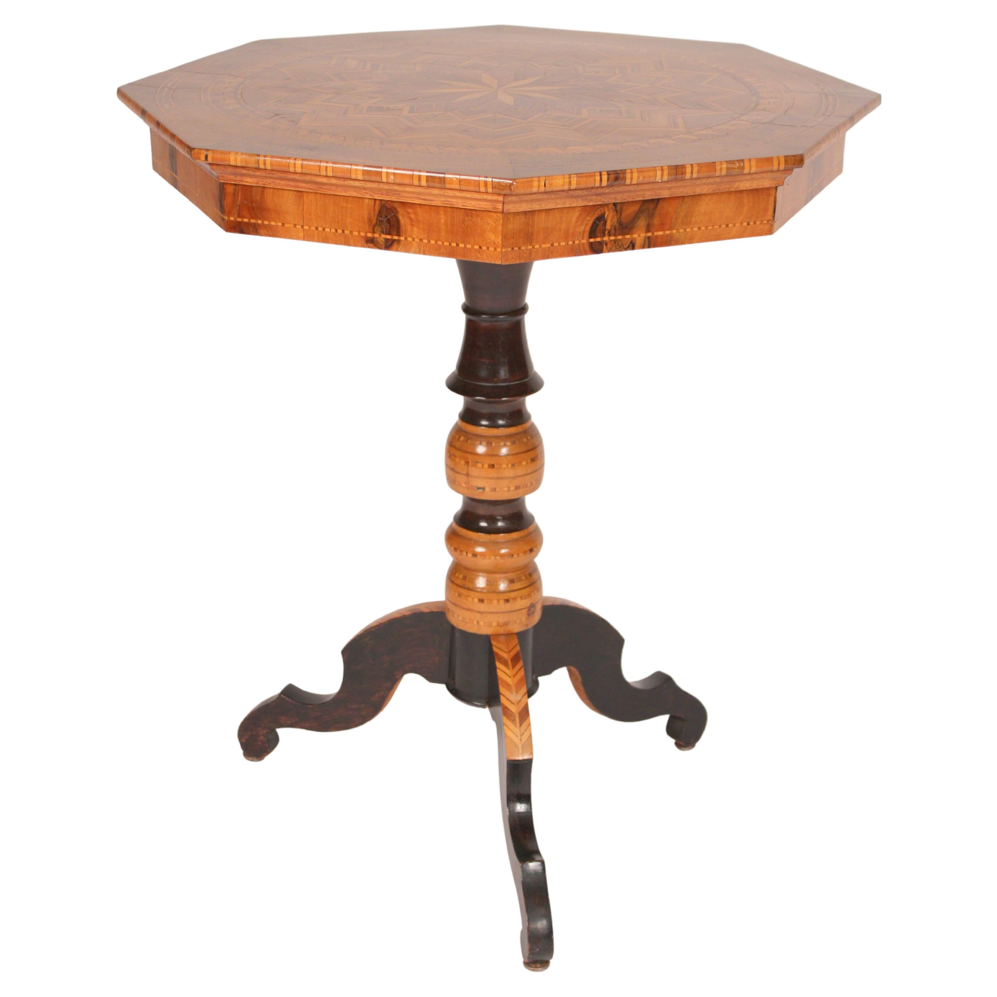 Italian Inlaid Occasional Table