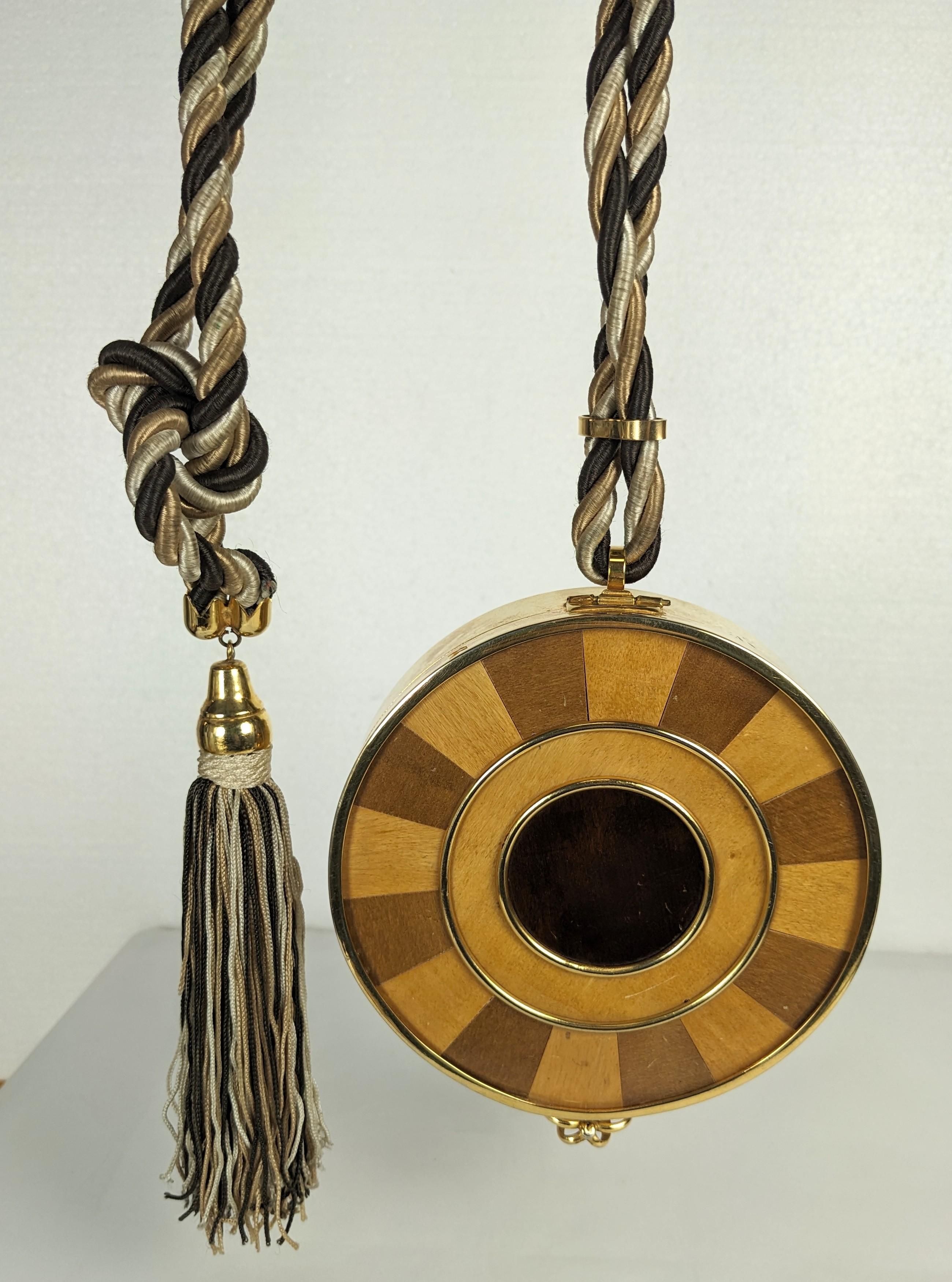 Italienische Intarsienholz-Minaudiere, Helietta Caracciolo im Angebot 1