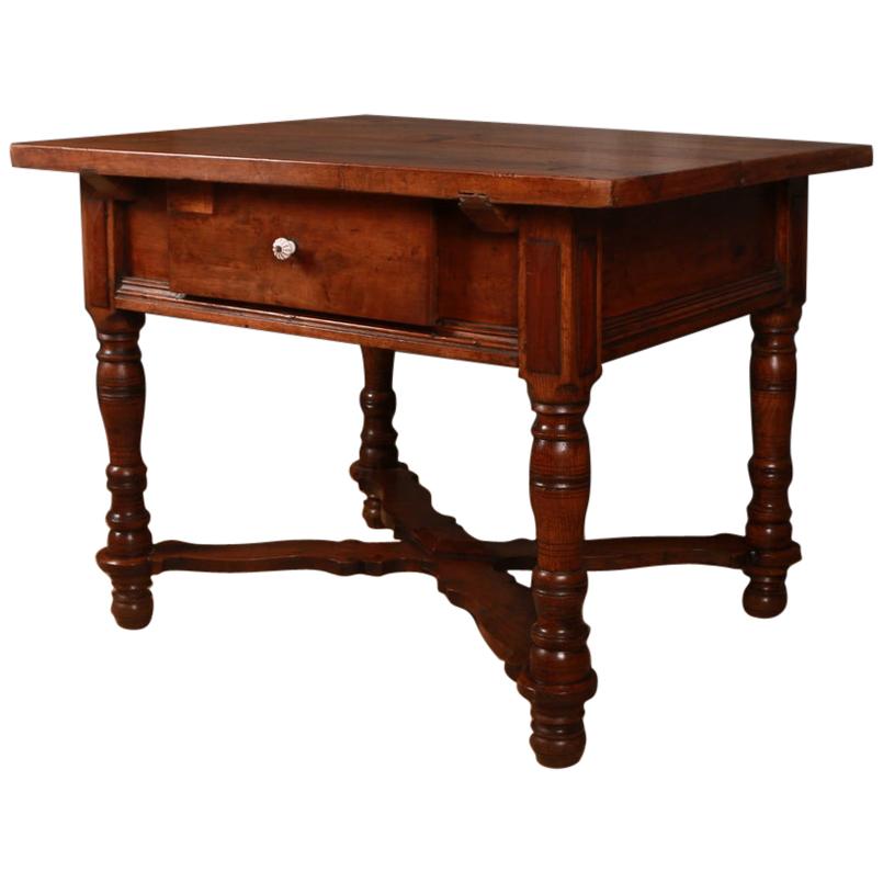 Italian Inlaid Walnut Center Table