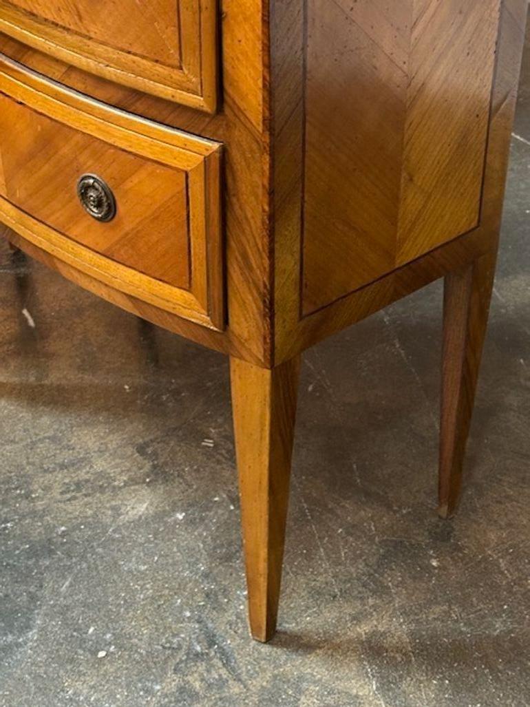 Italian Inlaid Walnut Side Tables For Sale 2