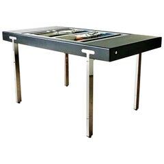 Table de backgammon à plateau rabattable d
inspiration italienne créée par Talisman