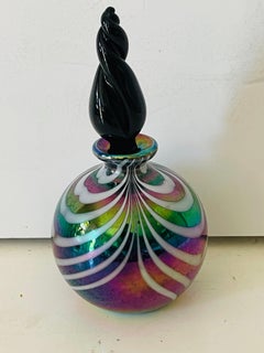 Splendid  Italian  Aurene  Iridescent Glass Perfume Bottle
