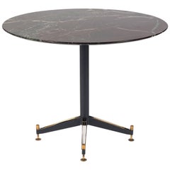 Italian Iron and Brass Center Table Attributed to Ignazio Gardella