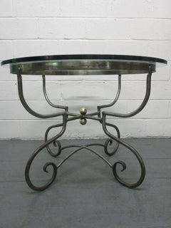 Italian Iron Center Table Style of Alberto Orlandi