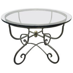 Italian Iron Center Table Style of Alberto Orlandi