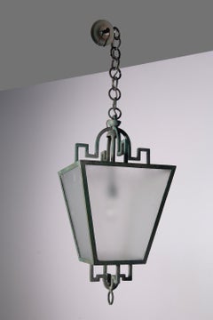 Italian Iron Chandelier attr. to Emilio Lancia and Gio Ponti Art Deco