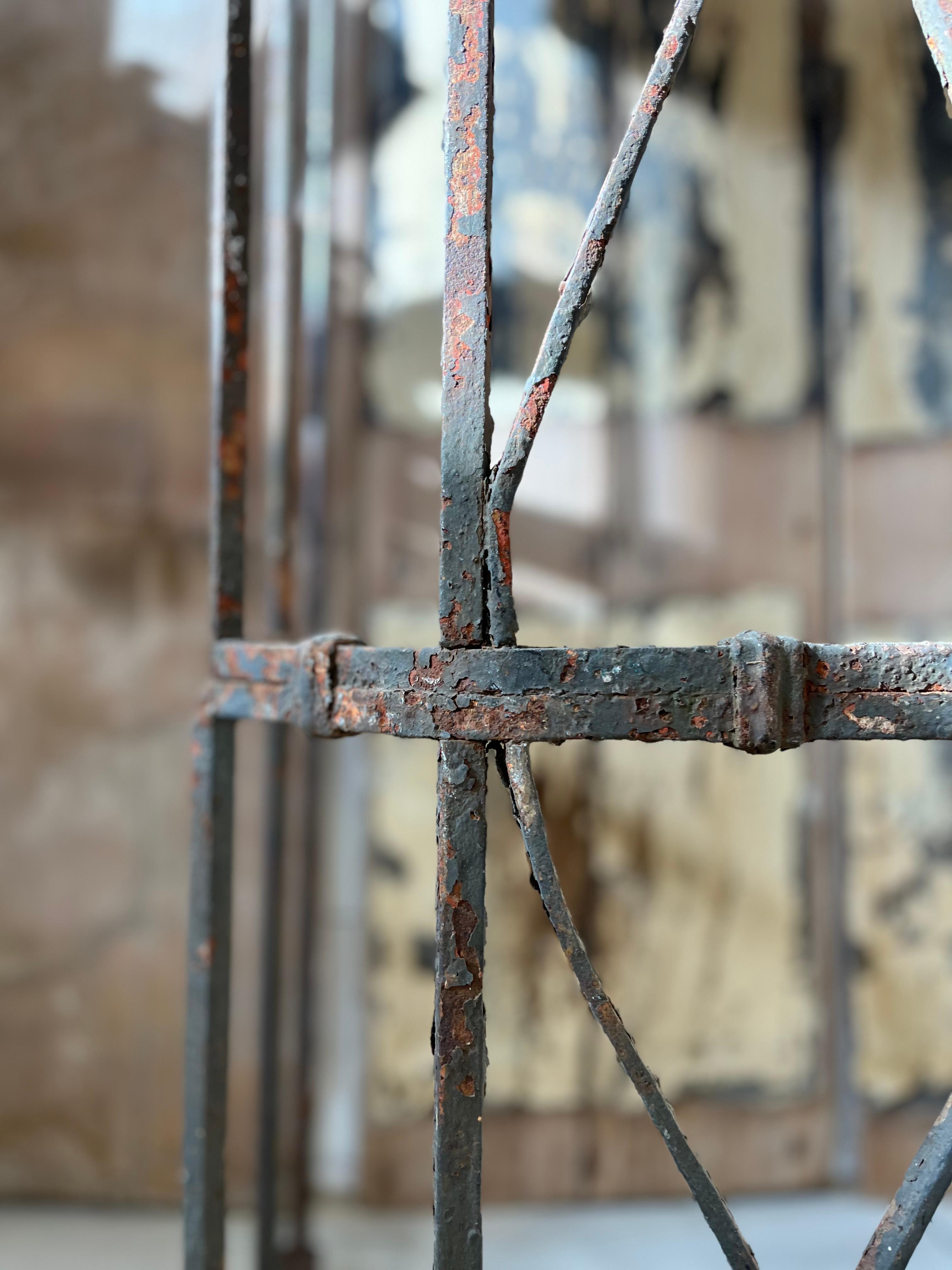 Iron 20thC Italian iron console For Sale