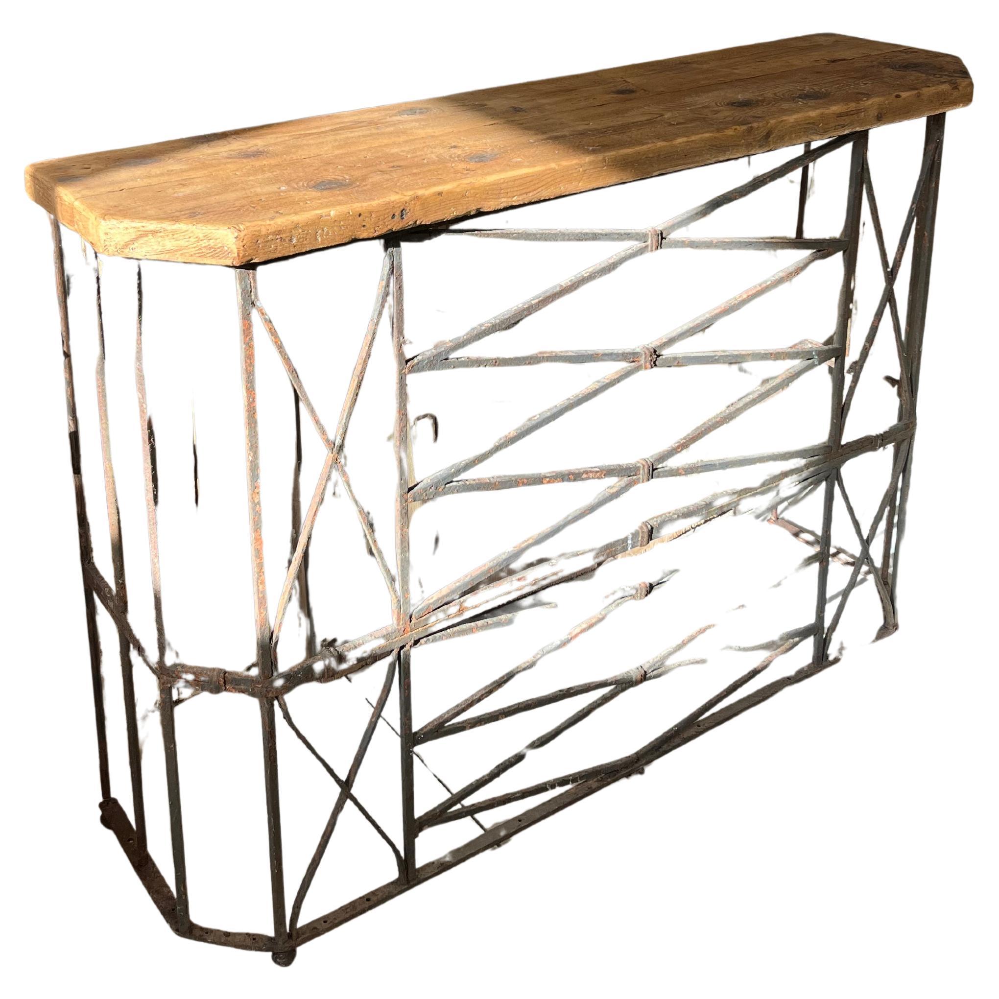 20thC Italian iron console