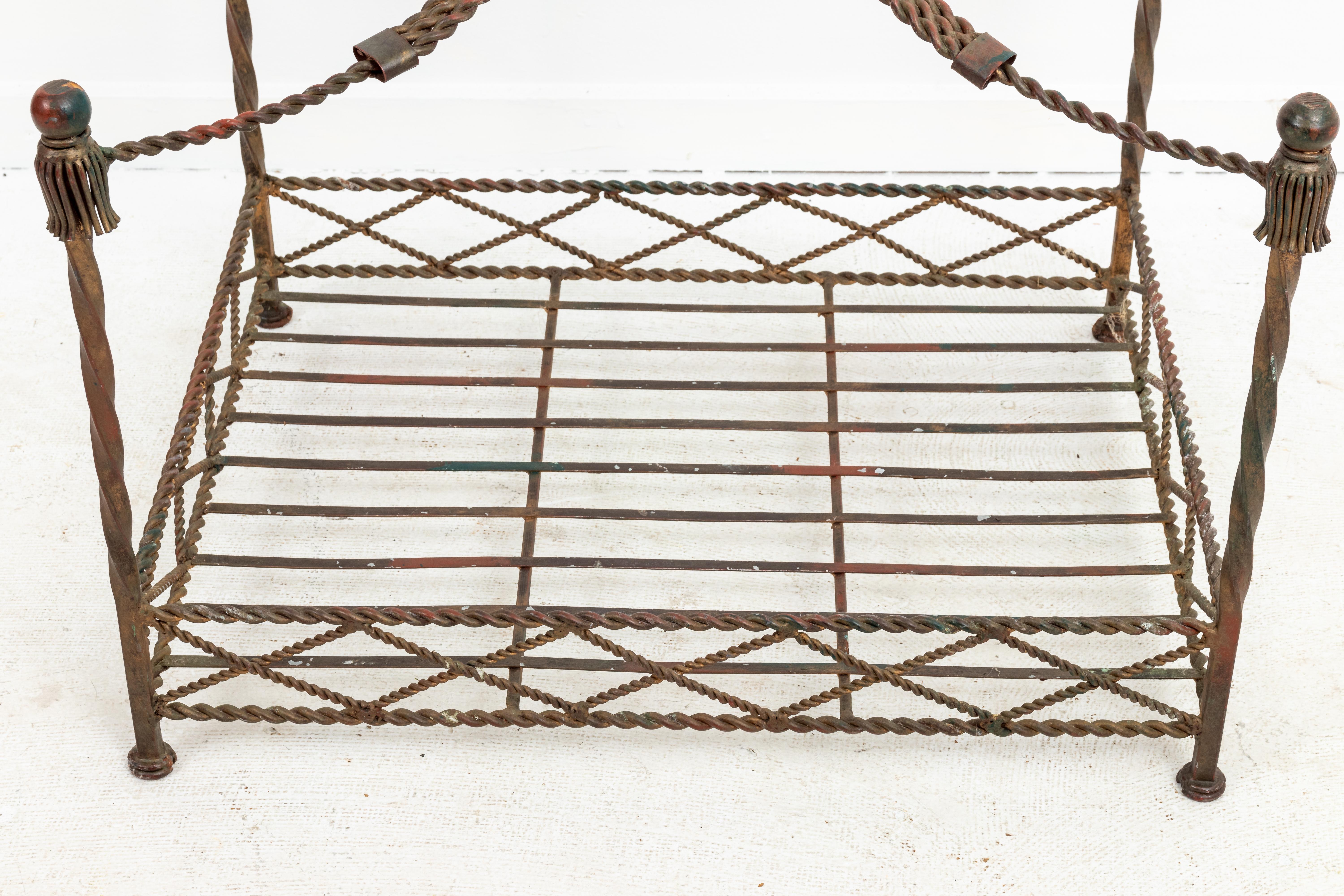 wrought iron dog bed