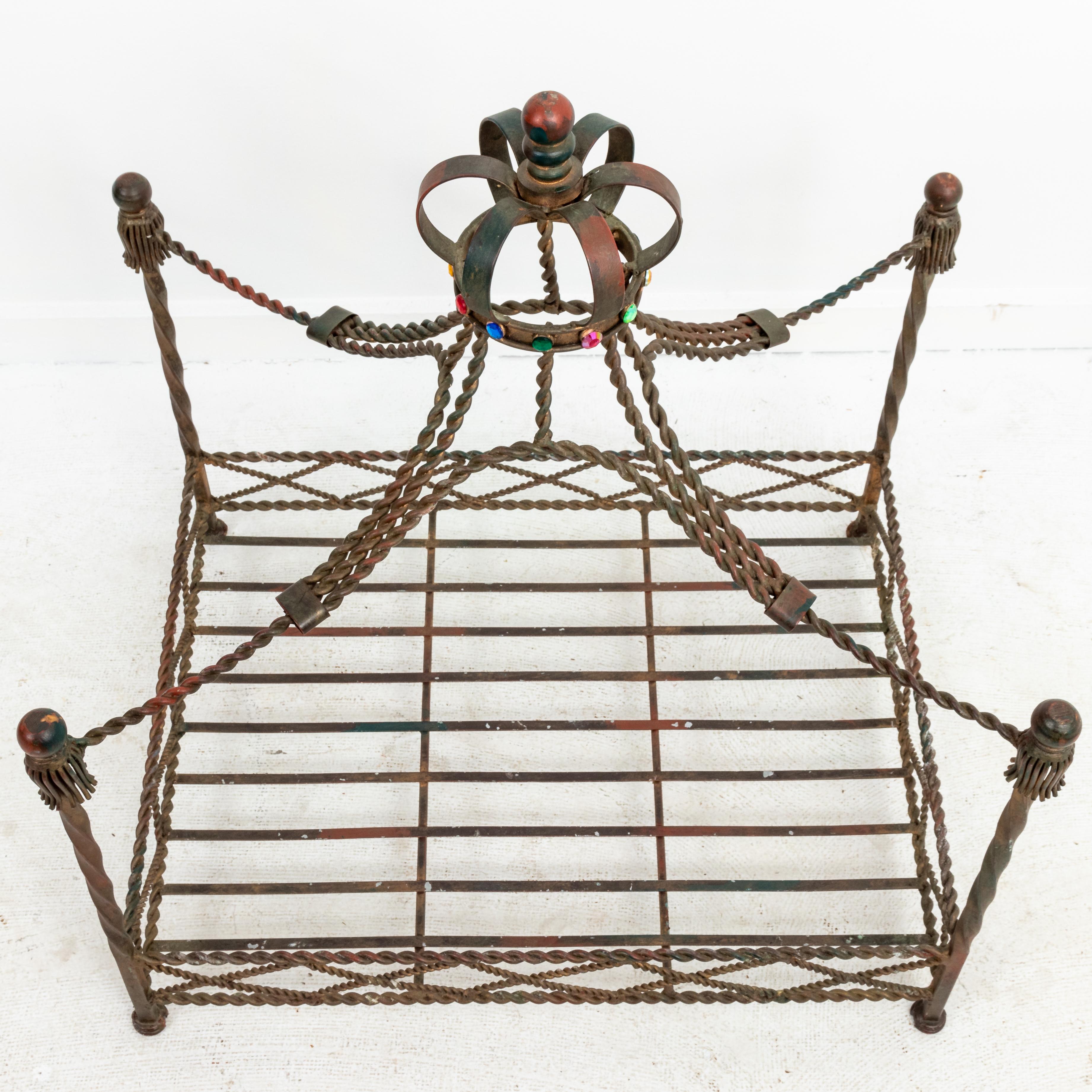 Gilt Italian Iron Dog Bed
