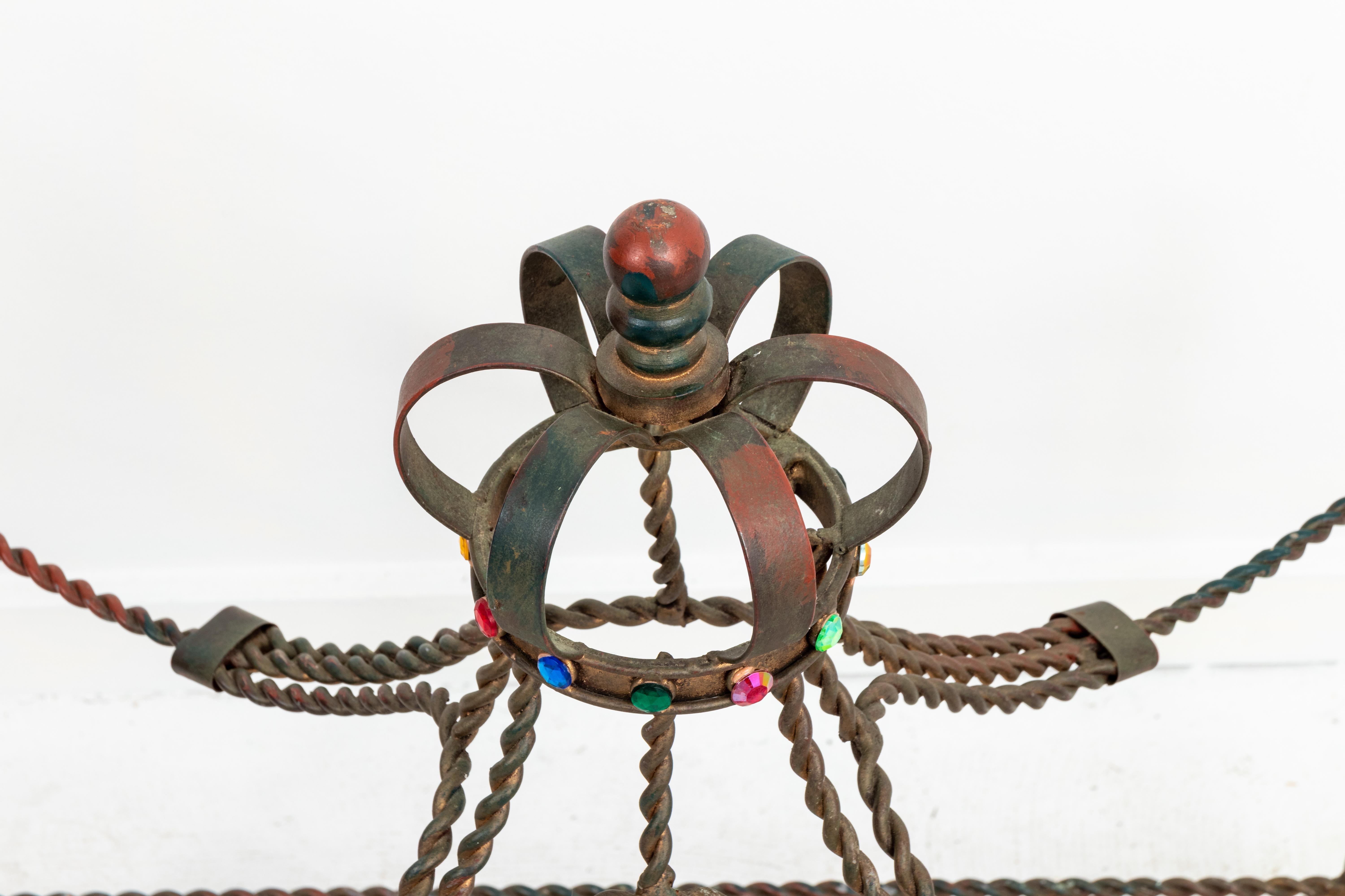 Italian Iron Dog Bed In Good Condition In New York, NY