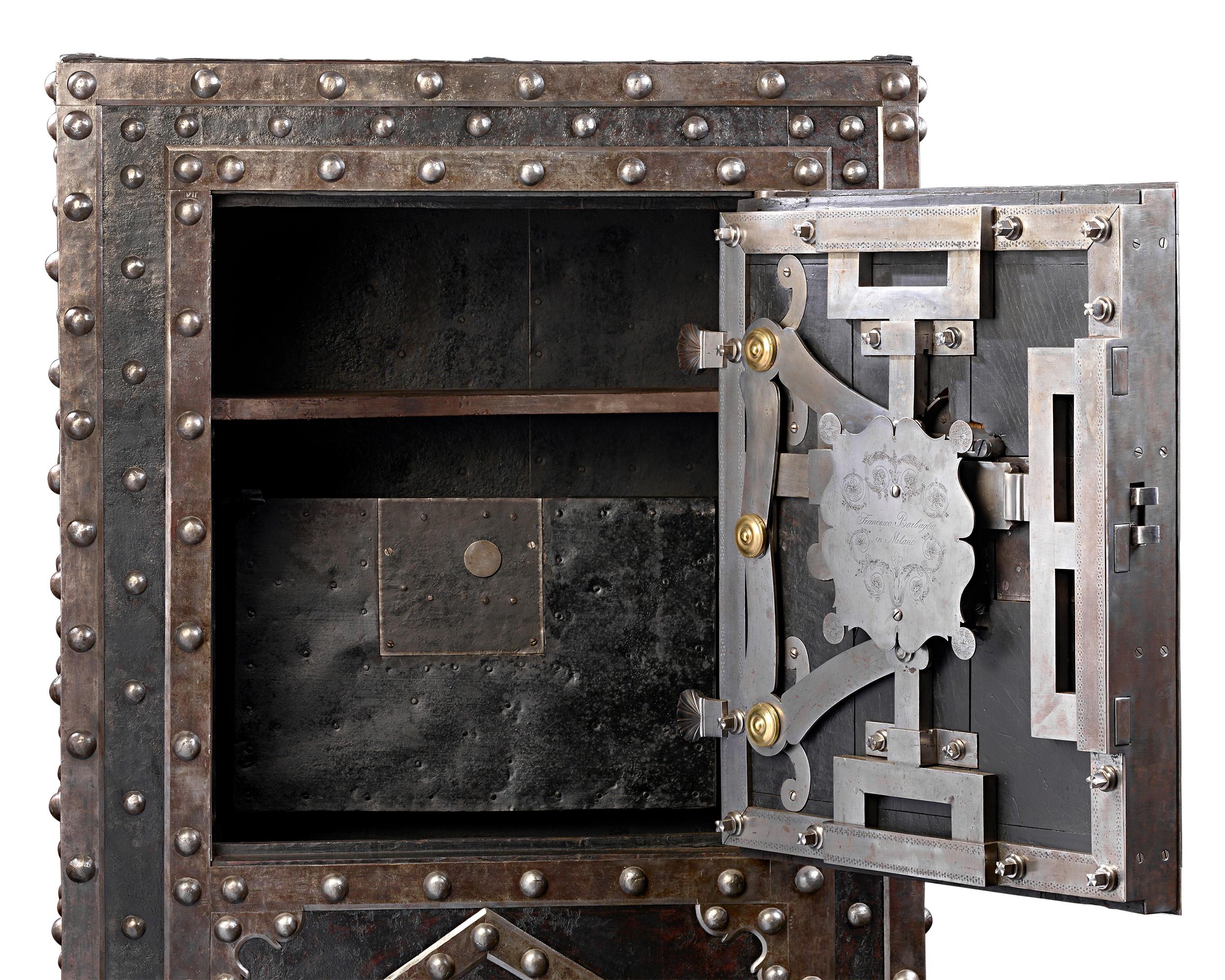 Baroque Italian Iron Floor Safe