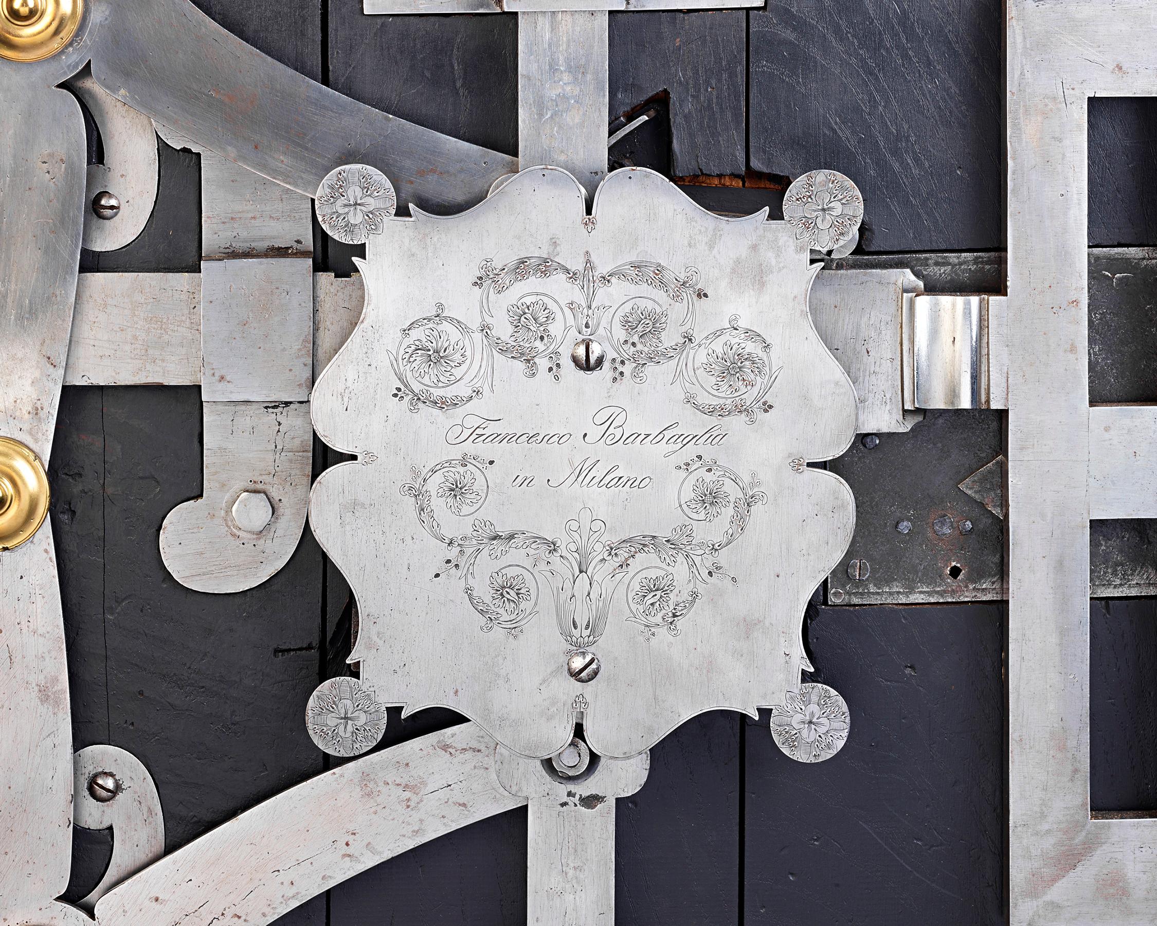 Italian Iron Floor Safe In Excellent Condition In New Orleans, LA