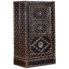 Antique Italian Iron Floor Safe