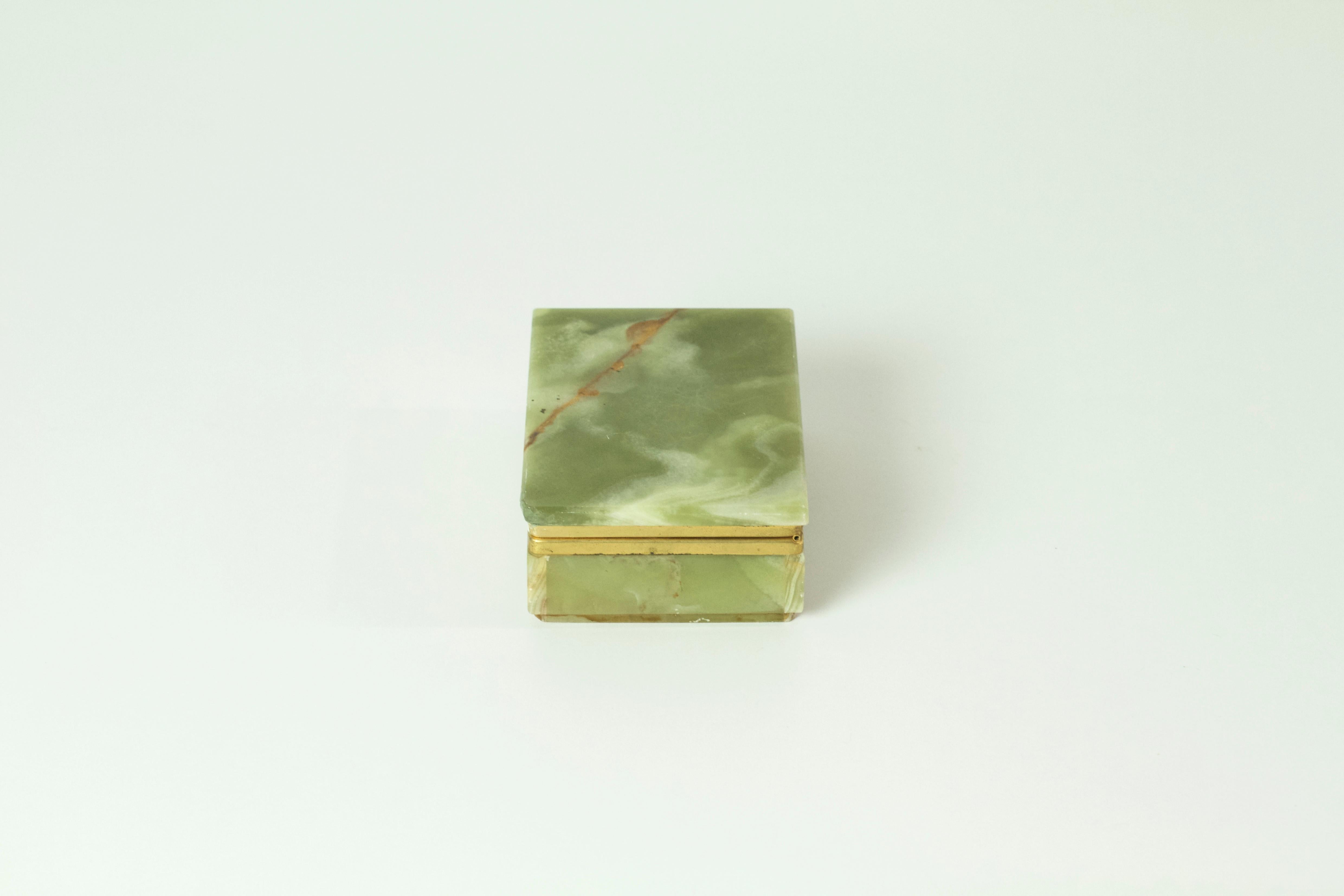 green onyx jewelry box
