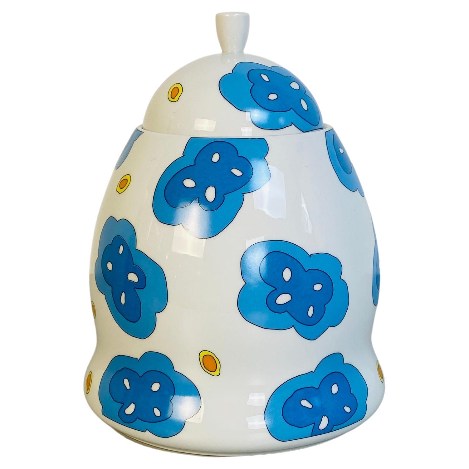 Italian Jaia Biscuit jar by George Sowden and Alice Fiorilli for Alessi, 1997 For Sale