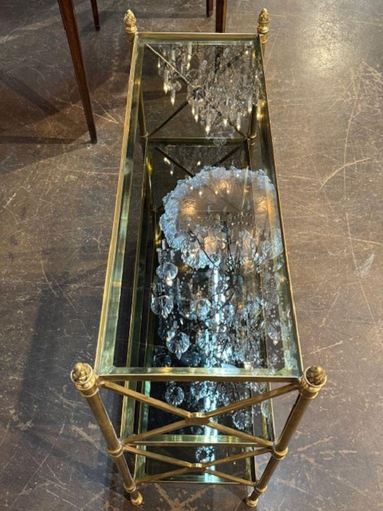 Italian Jansen Design Etagere Table In Good Condition For Sale In Dallas, TX