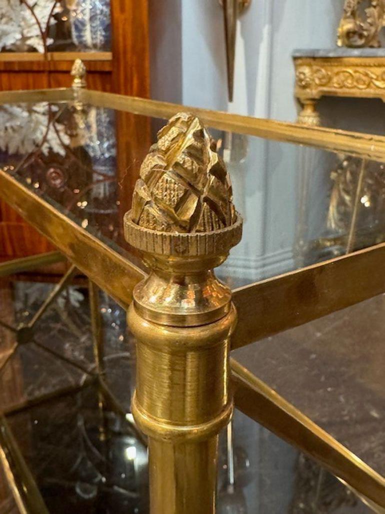 Contemporary Italian Jansen Design Etagere Table For Sale