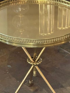 Italian Jansen Manner Brass Side Table