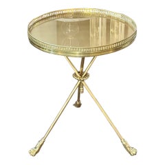 Italian Jansen Manner Brass Side Table