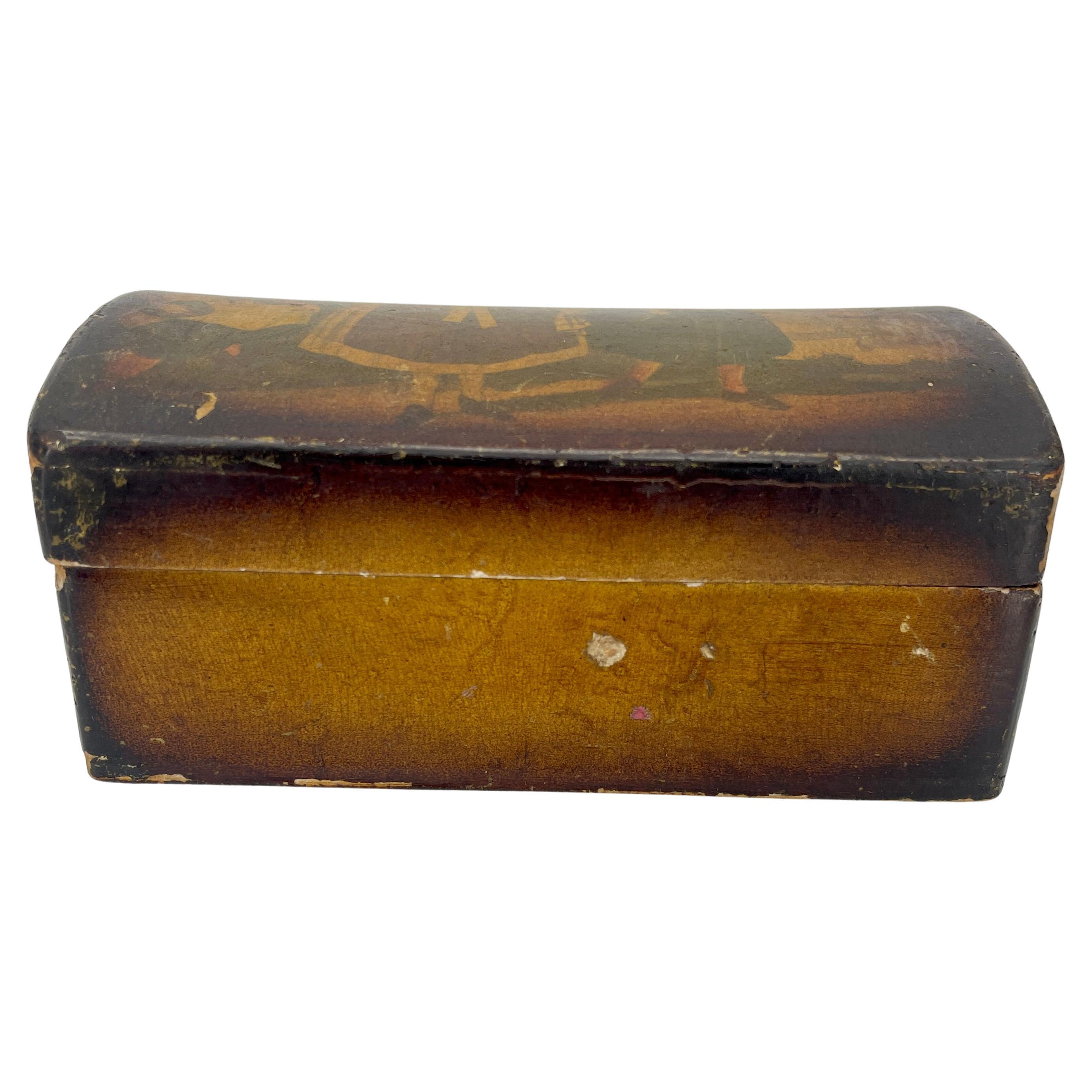 Bois Boîte à bijoux ou boîte décorative italienne, début du XXe siècle en vente