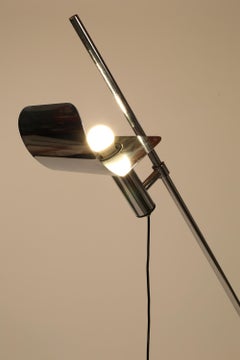 Italian 'Jota' Steel Postmodern Floor Lamp by Ennio Chiggio