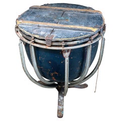 Vintage Italian Kettle Drum with Cover