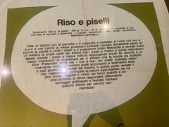 Italian Kitchen Tea Linen Towel Recipe Riso e Piselli by Zucchi Milano