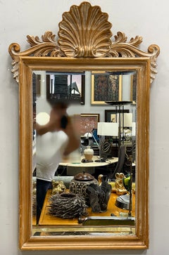 Miroir biseauté italien La Barge sculpté Hollywood Regency