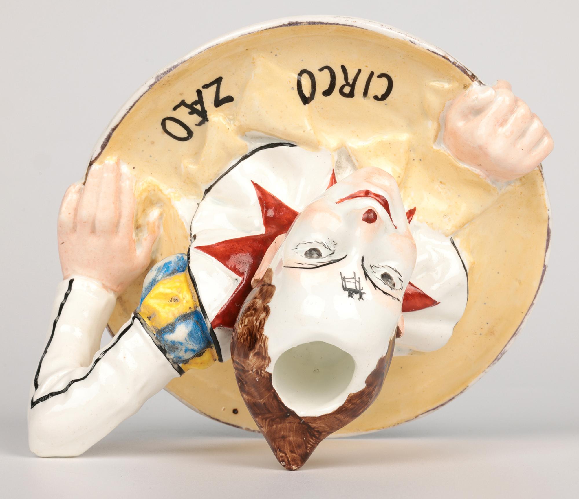Bâton de chambre italien La Societa Ceramica Richard Ginori Rare Clown en vente 8