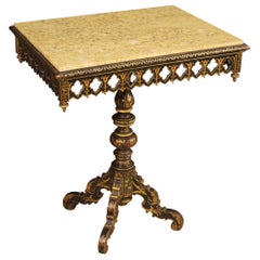 Italian Lacquered and Painted Side Table, 20th Century 