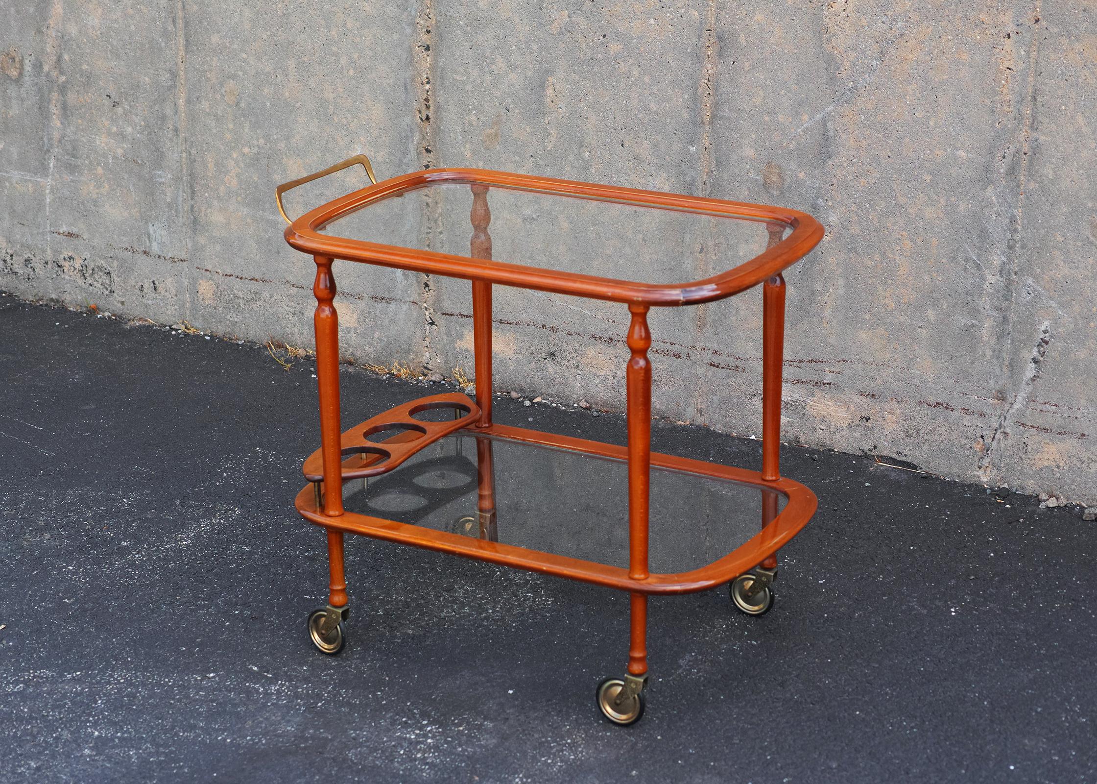 Italian Lacquered Bar Cart For Sale 12