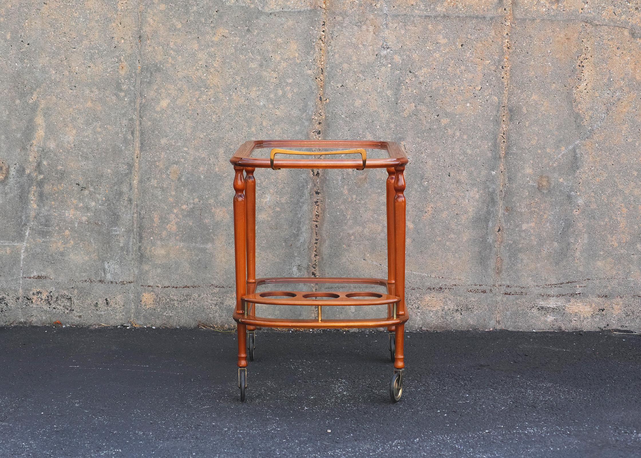 Italian Lacquered Bar Cart For Sale 2