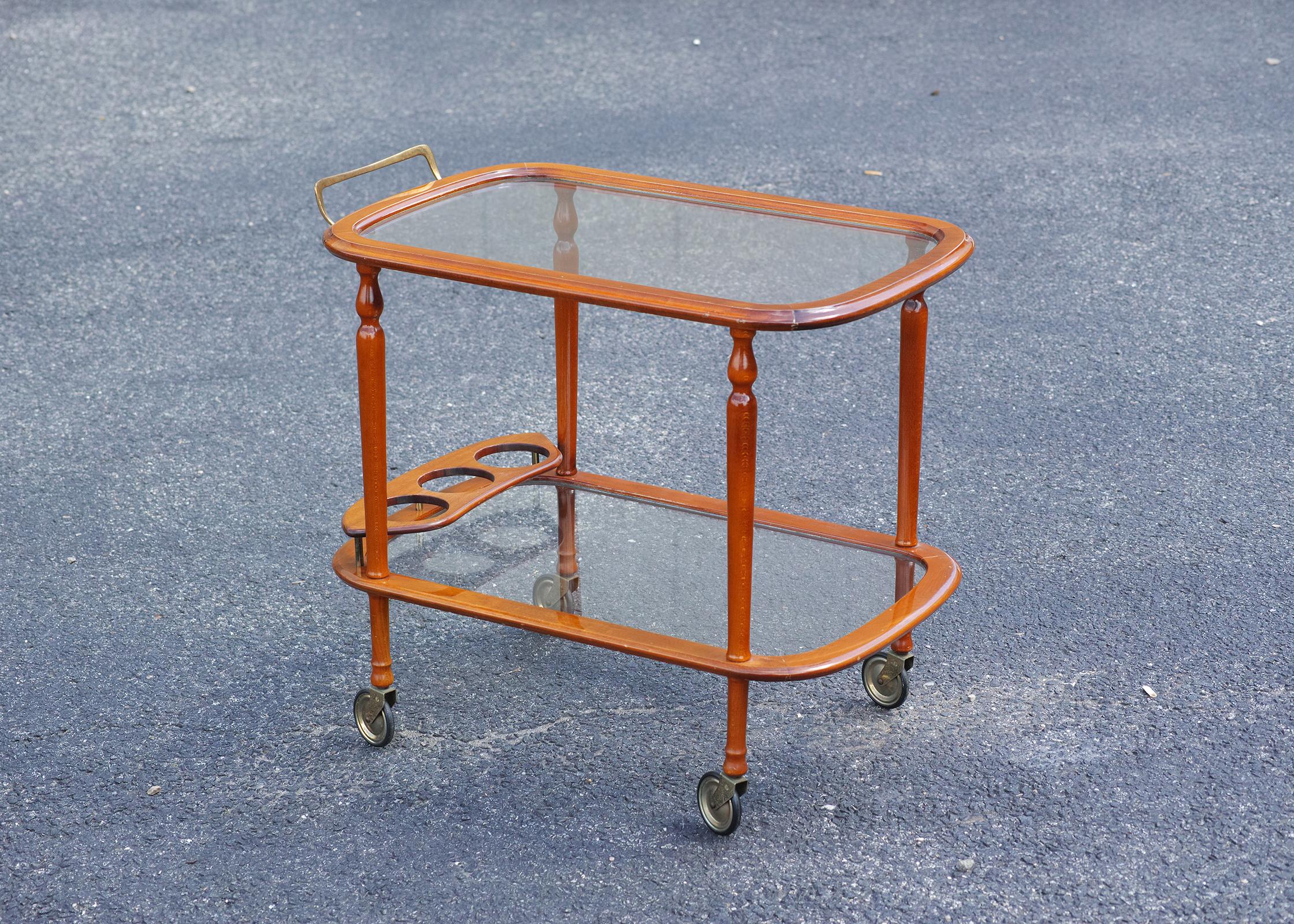 Italian Lacquered Bar Cart For Sale 3