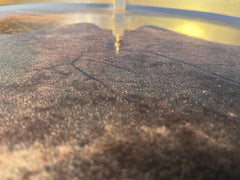 Italian Lacquered Goatskin / Parchment Serving Bar Cart by Aldo Tura, 1960s