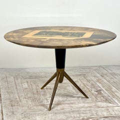 Italian Lacquered Goatskin Trompe L'oeil Table Attributed To  Aldo Tura