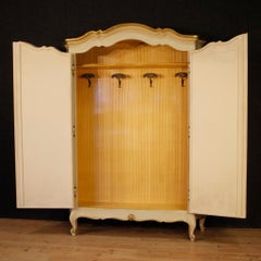 Italian Lacquered, Painted and Gilded Wardrobe, 20th Century