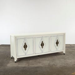 Italian Lacquered Sideboard with Brass Fittings, 1970s
