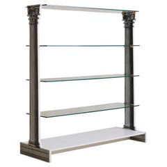 Italian Lacquered Wood Corinthian Column Étagère by Fornasetti, 1996