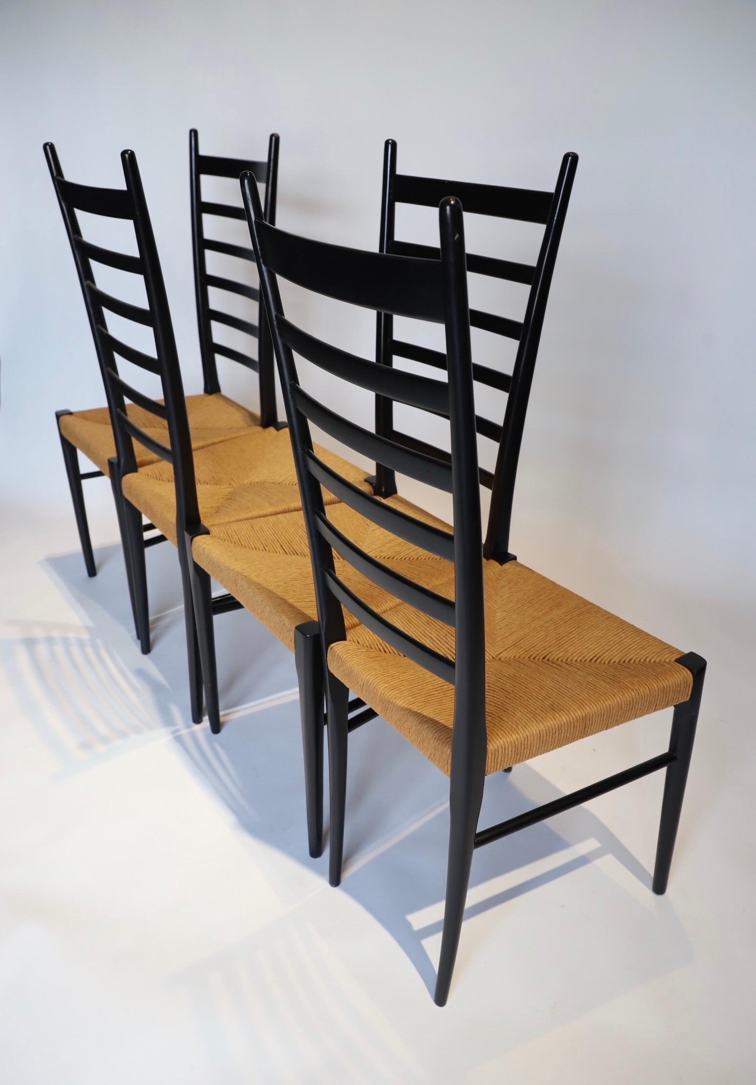 Italian Ladder Back Dining Chairs 9