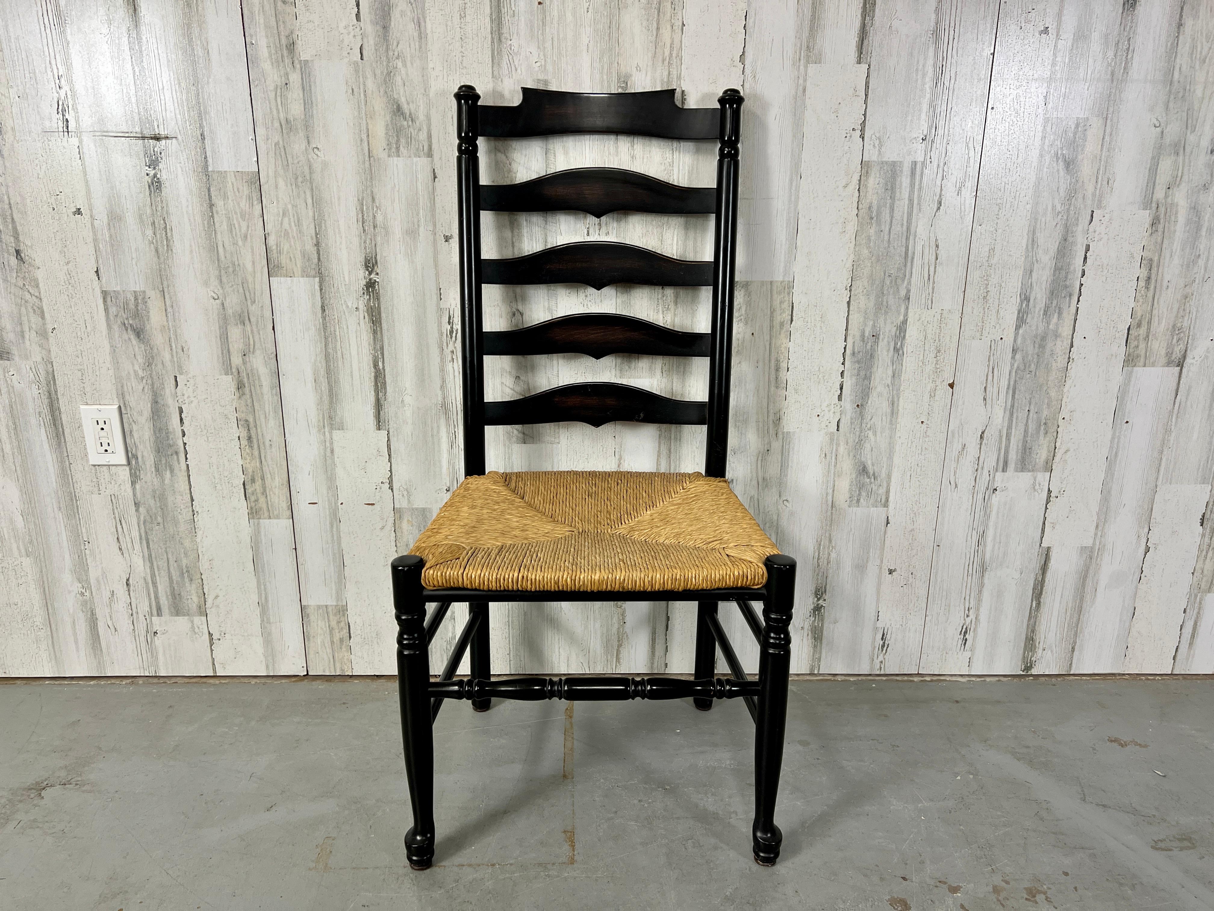 Italian Ladderback Dining Chairs For Sale 6