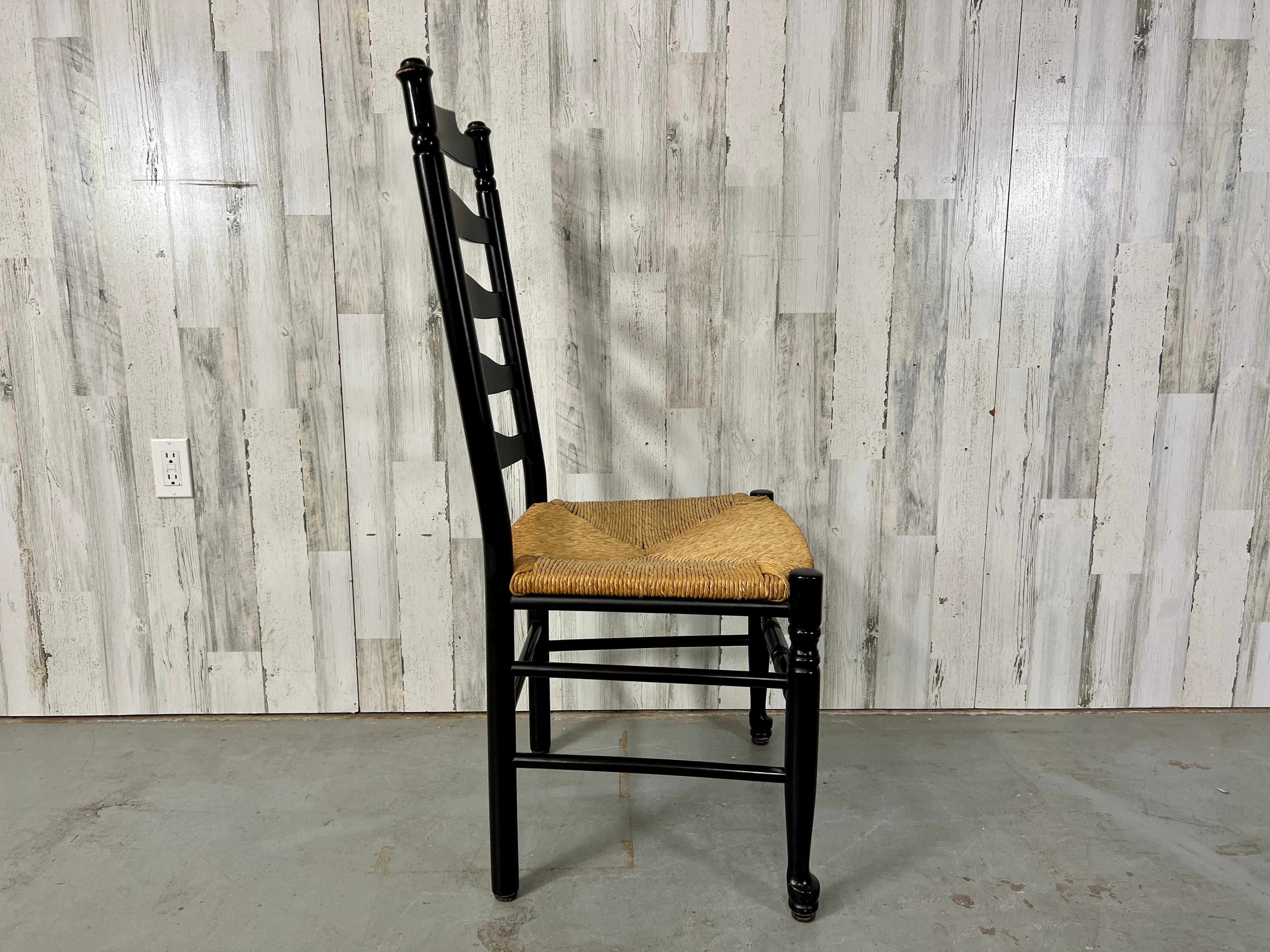 Italian Ladderback Dining Chairs For Sale 9