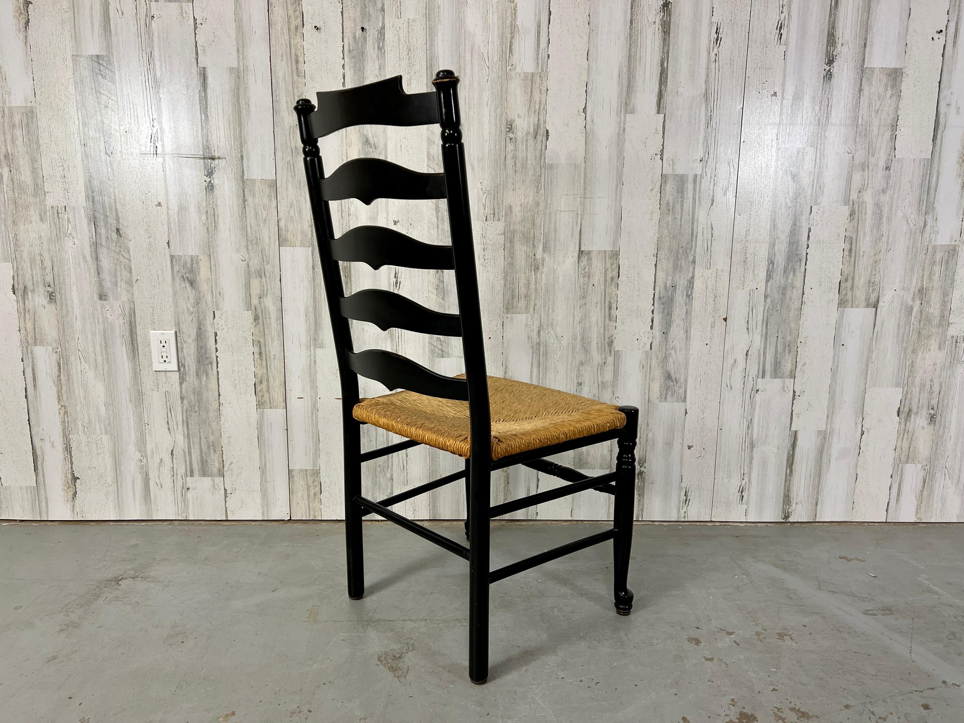Italian Ladderback Dining Chairs For Sale 11