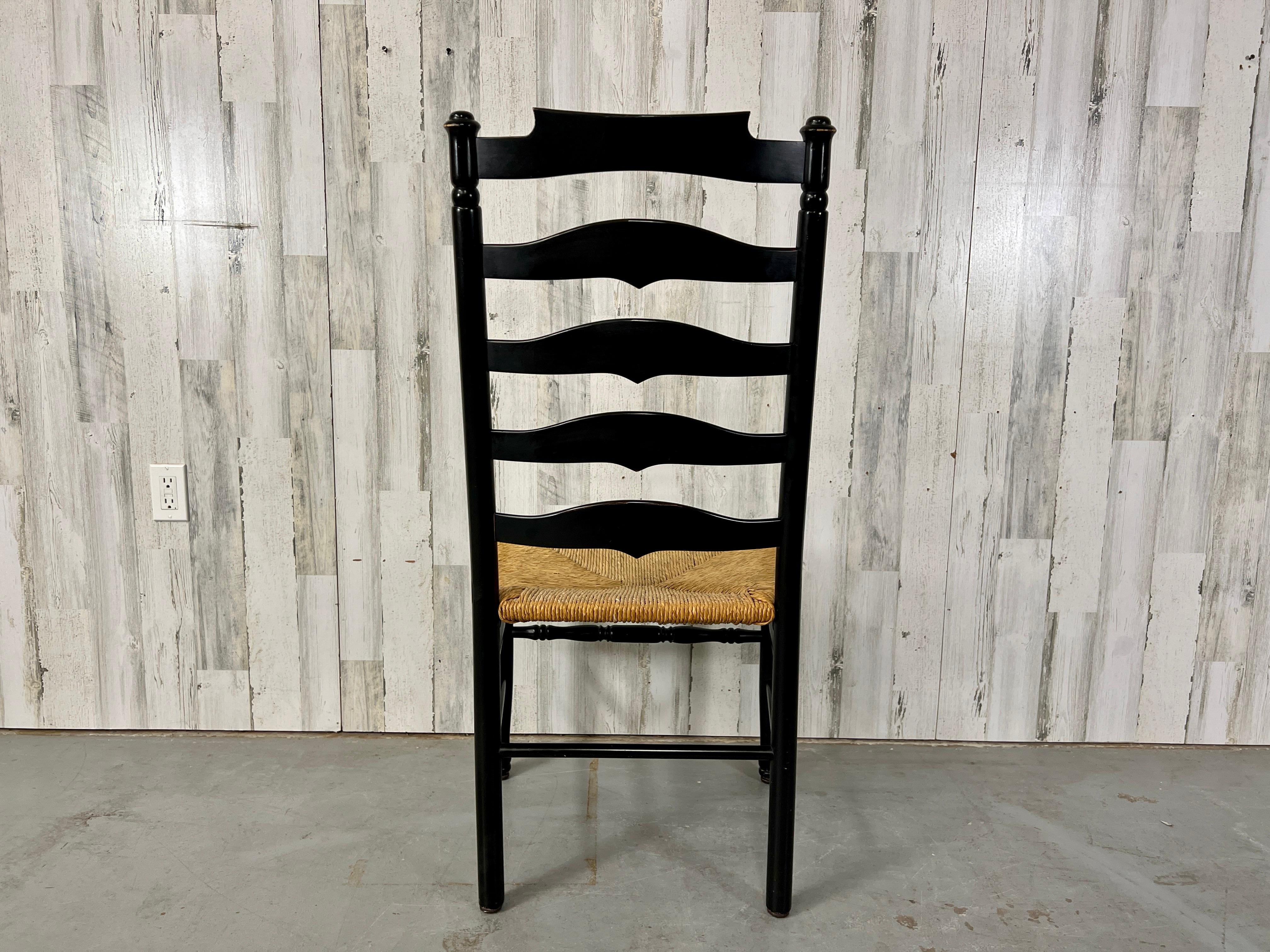 Italian Ladderback Dining Chairs For Sale 12