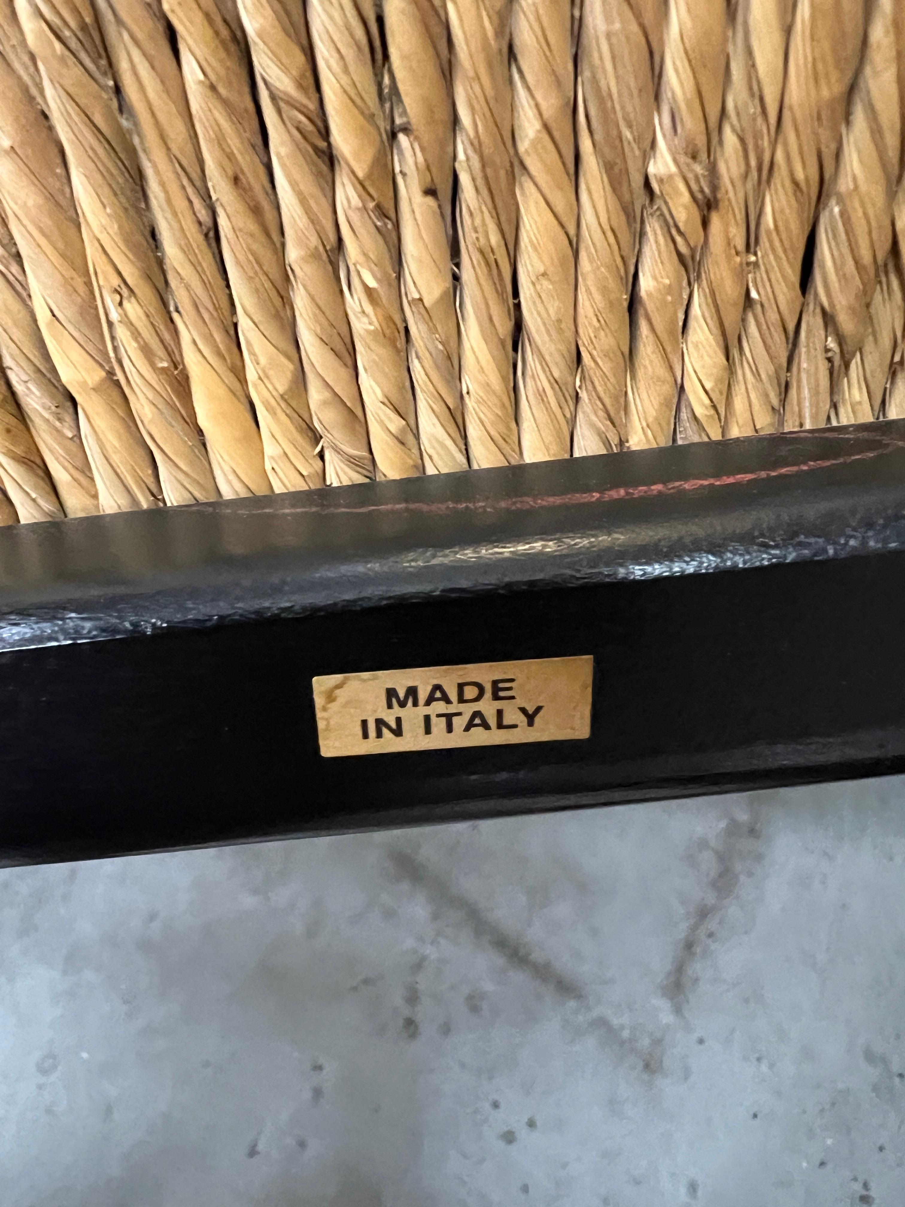 Italian Ladderback Dining Chairs 12