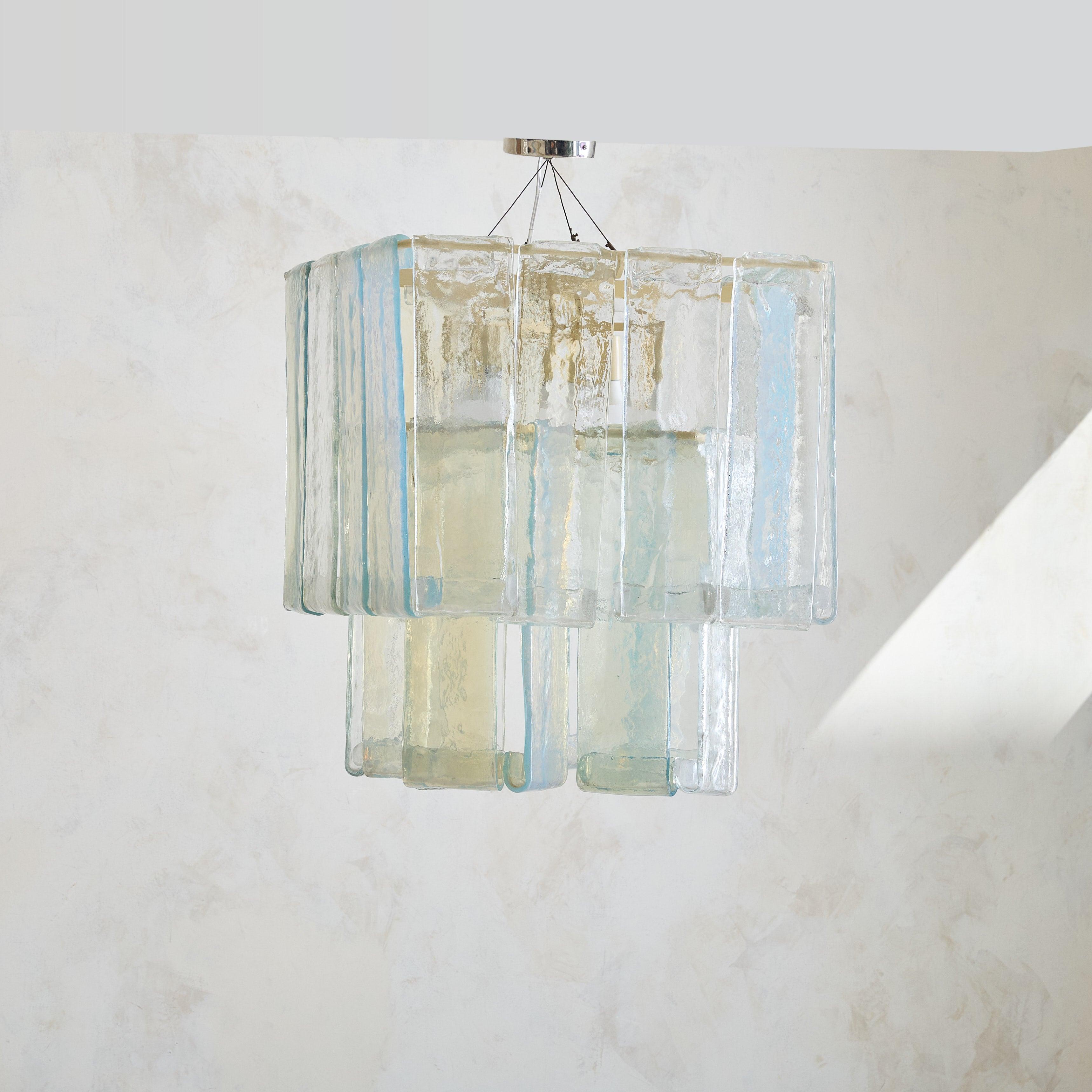 Modern Italian 'Laguna' Murano Glass Chandelier by Renato Toso for Fratelli Toso, 1960s