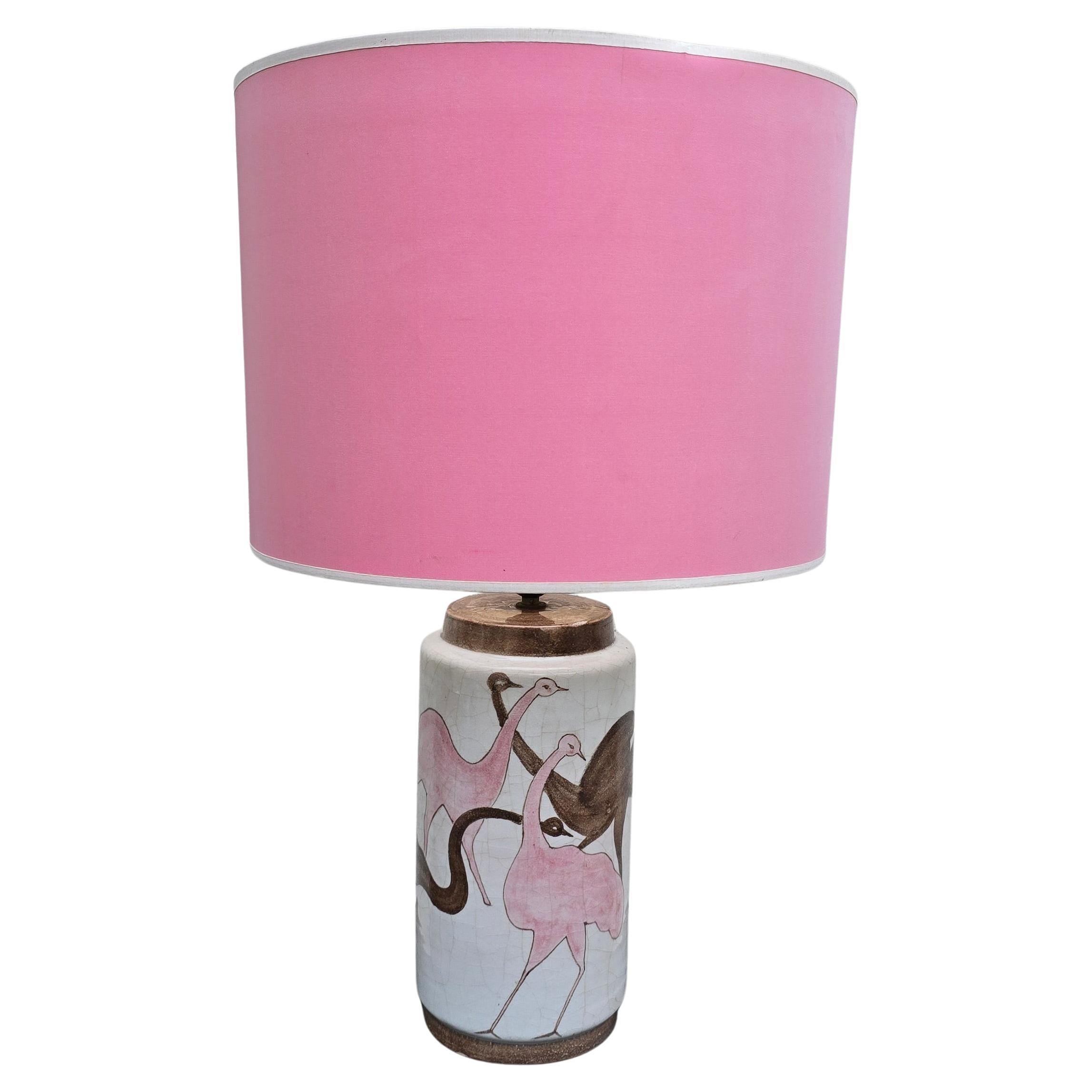 Italian ceramic table lamp - Salerno, hand painted, mid 20th century

This beautiful vintage table lamp is a unique piece of Italian ceramic art from the mid-20th century. It is hand painted and signed, although the signature is difficult to read.