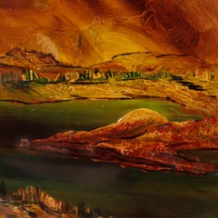 Paisaje italiano del siglo XX Pintura de estilo impresionista, 1970