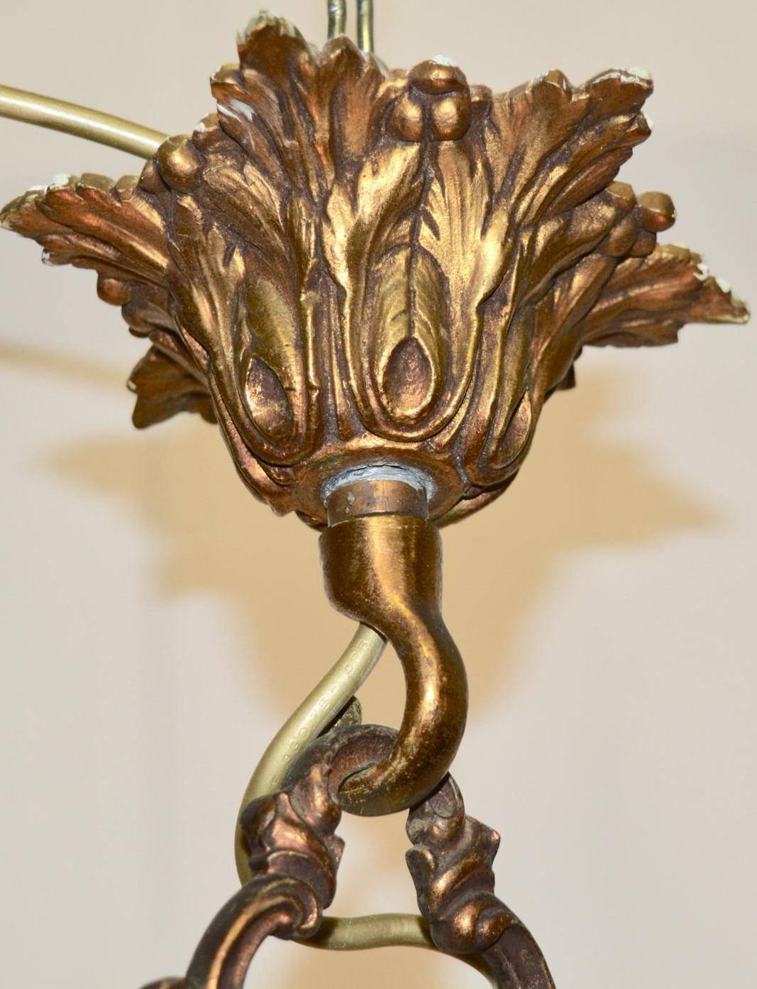 20th Century Italian Gilt Bronze Lantern