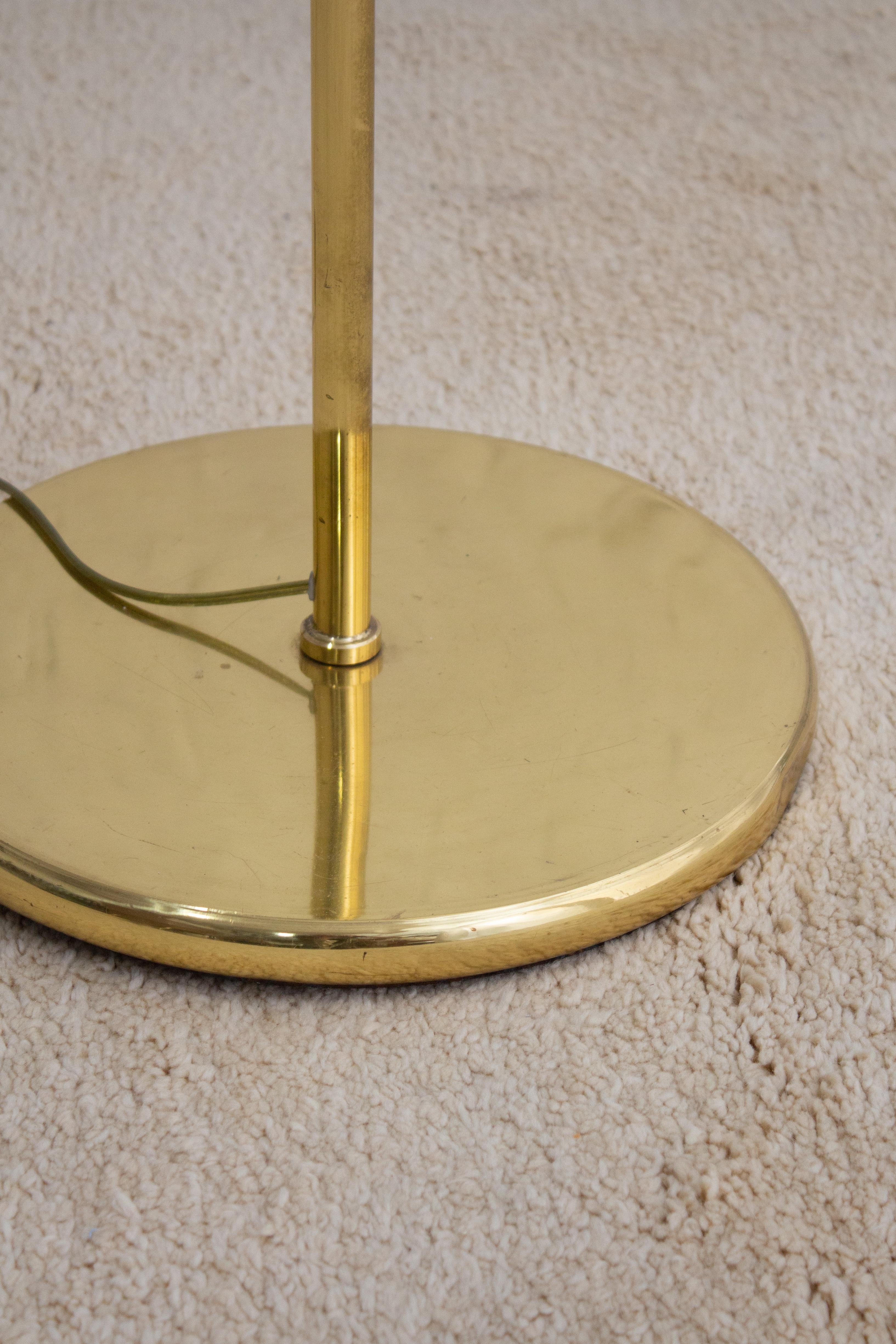 Italian Lantern Style Brass Floor Lamp For Sale 7